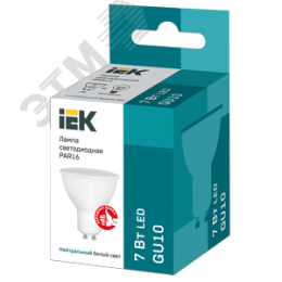 Лампа IEK LED7 GU10 7W 4000K 