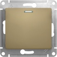 Выключатель GLOSSA GSL000413 1кл с подс., механизм, титан