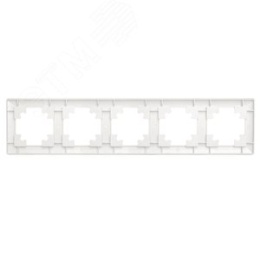 Рамка STEKKER PFR00-7004-01 4-я белая пластик, серия КАТРИН