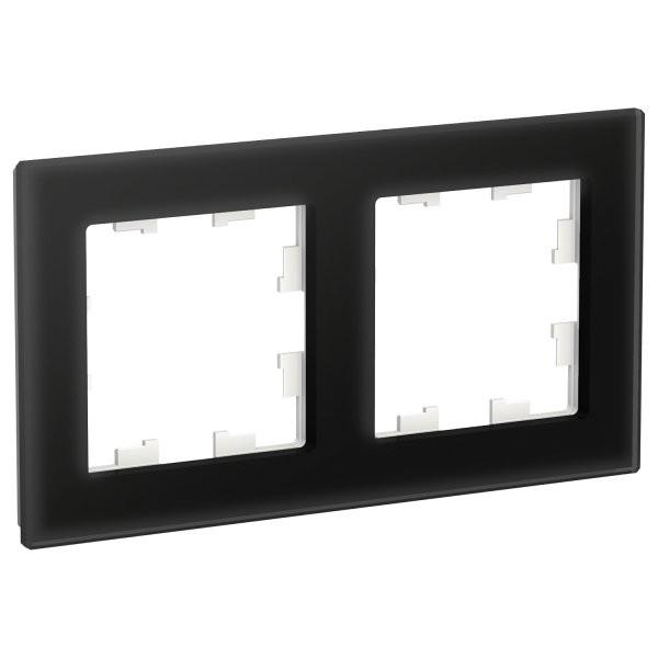 Рамка AtlasDesign ATN321002 2-ая Стекло черный