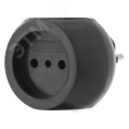 Тройник REXANT 11-1063-1 Шар 6А черный