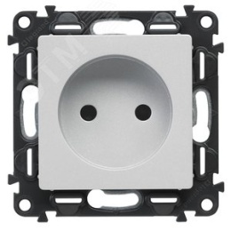 Legrand Valena-L 754972 накладка розетки 2к алюминий