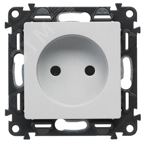 Legrand Valena-L 754972 накладка розетки 2к алюминий