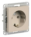 Розетка AtlasDesign ATN001243 c/з песочный, механизм