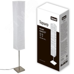 Торшер UNIEL UML-T400 2*Е27 2*60W  БЕЛЫЙ