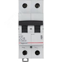 Авт.выкл. Legrand RX3 С16А 2П 6000 419697