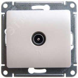 Розетка GLOSSA GSL000693 TV, механизм, перламутр