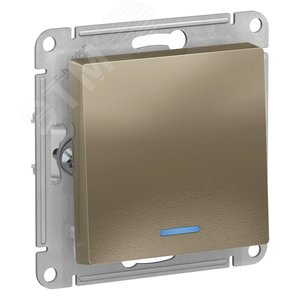 Выключатель AtlasDesign ATN000513 1кл с подв., шампань, механизм