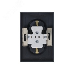 Розетка AtlasDesign ATN000724 2-я с/з 16А грифель