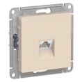 Розетка AtlasDesign ATN000283 RG45, бежевый, механизм