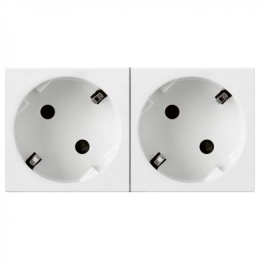 Розетка Legrand Mosaic 77252 2ная с/з 