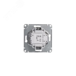 Переключатель GLOSSA GSL000163 1кл.с подсветкой в рамку белый
