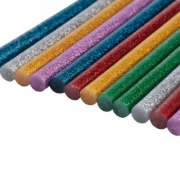 Клеевой стержень REXANT 09-1025 d=7мм, L=195мм, цветной с блестками