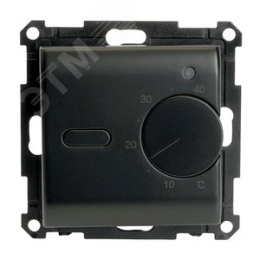 Терморегулятор STEKKER GLS00-7117-05 ЧЕРНЫЙ, д/т.пола 3500W серия КАТРИН