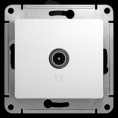 Розетка GLOSSA GSL000191 TV белый