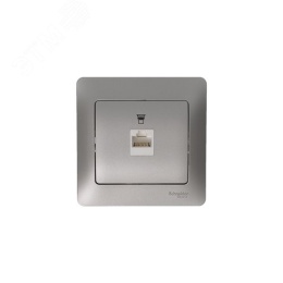 Розетка GLOSSA GSL001281К RJ45
