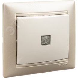 Legrand Valena 774410 выключатель 1кл с под. мех белый 