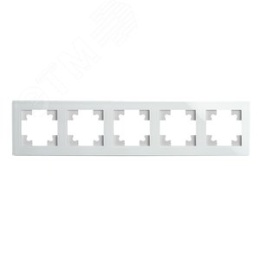 Рамка STEKKER GFR00-7005-01 5-я белая, серия КАТРИН