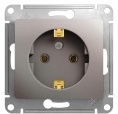 Розетка GLOSSA GSL001243 1-ая с/з платина