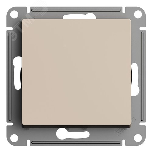 Переключатель AtlasDesign ATN001261 1кл, песочный, механизм