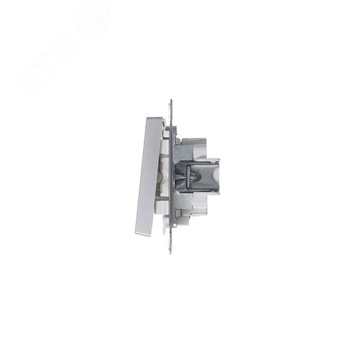 Выключатель AtlasDesign ATN000353 2кл с подсв., алюминий, механизм
