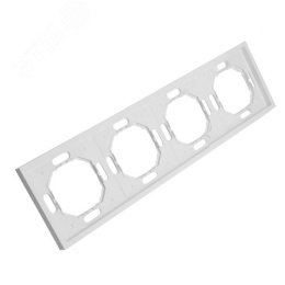 Рамка STEKKER PFR00-5004-01 4-я белый фарфор, серия ЭМИЛИ