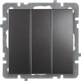 Выключатель NILSON 24161066 СУ 3кл. антрацит