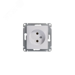 Розетка GLOSSA GSL000141 б/з в рамку белый