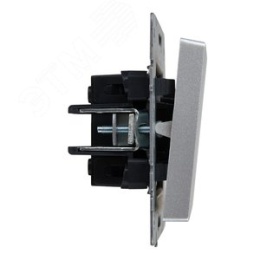 Выключатель IEK BRITE 1кл алюминий