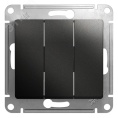 Выключатель GLOSSA GSL000731 3кл, механизм, антрацит