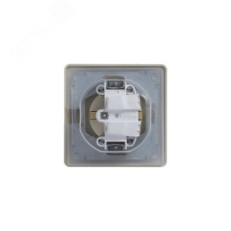 Розетка GLOSSA GSL000248 c/з с крышкой бежевый