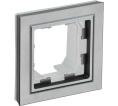Рамка IEK BRITE 1пост сталь