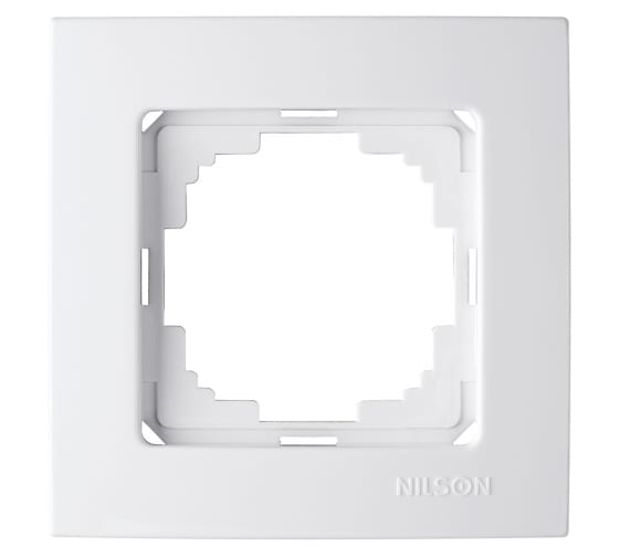 Рамка NILSON 24110091 СУ 1мест. белая