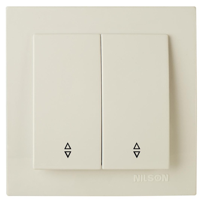 Выключатель NILSON 24121009 проходной СУ 2кл. крем