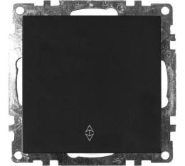 Переключатель STEKKER GLS10-7105-05, 1кл черный, (механизм) серия КАТРИН