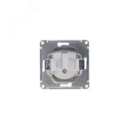 Розетка GLOSSA GSL001243 1-ая с/з платина