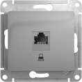 Розетка GLOSSA GSL000381 RJ45 алюм.