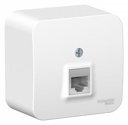 Розетка BLANCA BLNIA045001 RJ45 белая, наружная