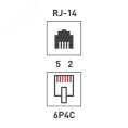 Коннектор REXANT 05-1012-3 телефонный RJ11