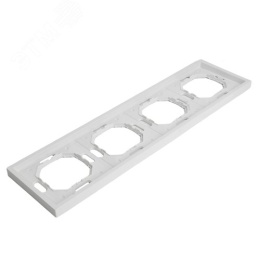 Рамка STEKKER PFR00-5004-01 4-я белый фарфор, серия ЭМИЛИ