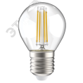 Лампа IEK LED7 7W E27 3000K шар филамент прозрачный