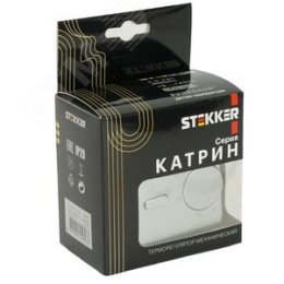 Терморегулятор STEKKER GLS00-7117-03 СЕРЕБРО, д/т.пола 3500W серия КАТРИН