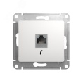 Розетка GLOSSA GSL000181T RJ11 в рамку белый