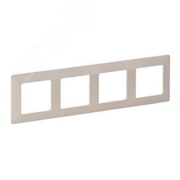 Legrand Valena-L 754044 рамка 4-поста сл.кость