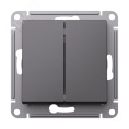 Выключатель AtlasDesign ATN001451 2кл, базальт, механизм