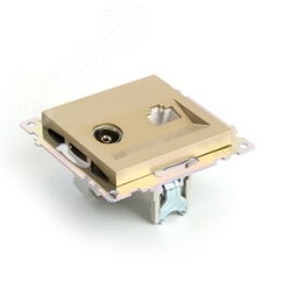 Розетка RJ-45 STEKKER GLS00-7106-08 TV+комп, золото, (механизм) серия КАТРИН