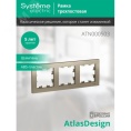 Рамка AtlasDesign ATN000503 3-ая шампань