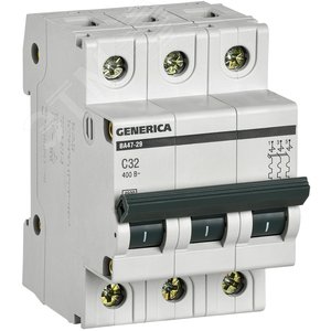 32А 3П C ВА47-29 GENERICA  4.5кА