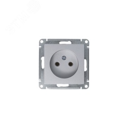Розетка AtlasDesign ATN000341 1ная б/з алюминий