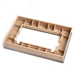 Рамка STEKKER GFR00-7012-08 без перем.для 2-й розетки, золото, серия КАТРИН